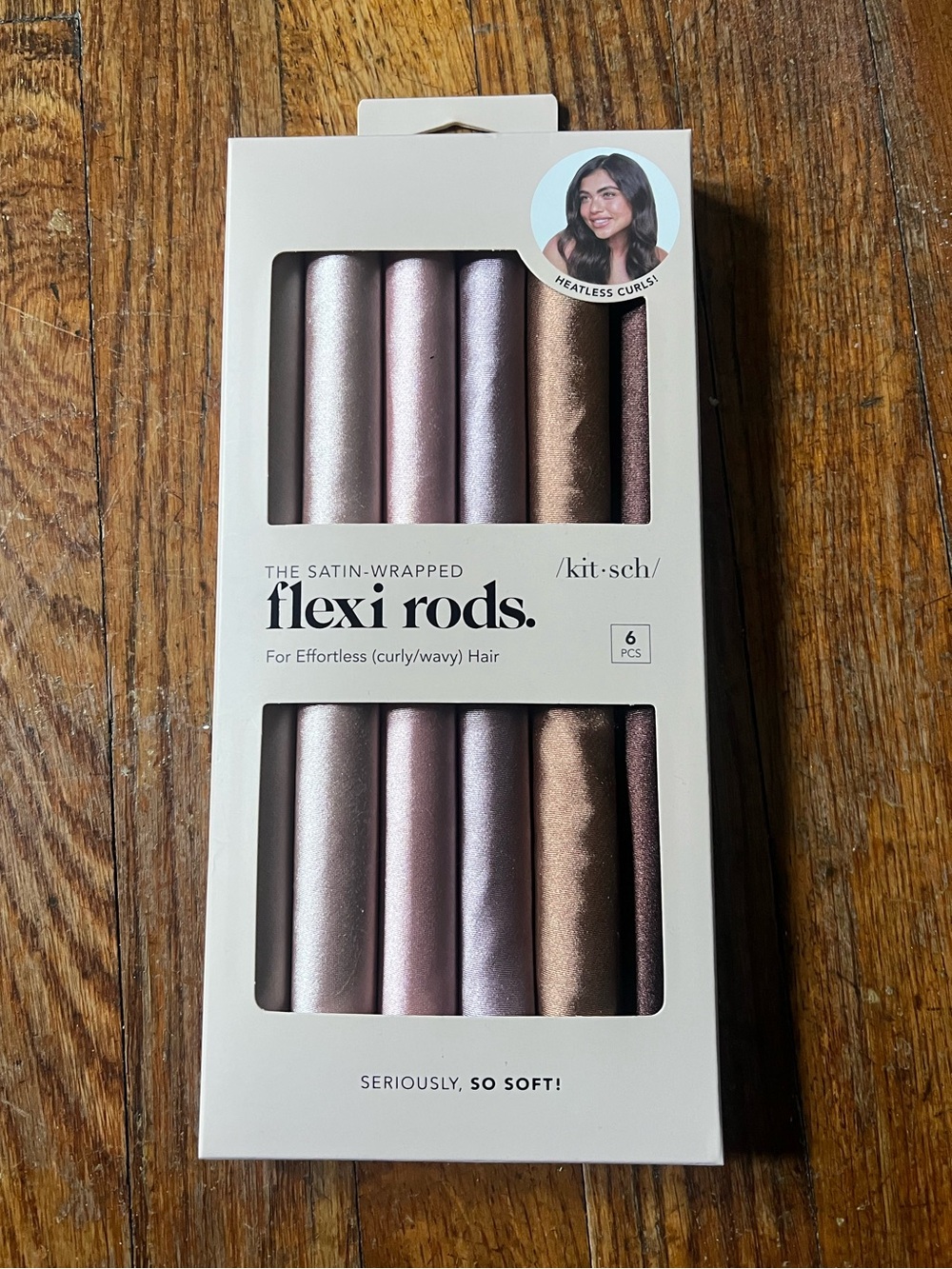 Kitsch Satin-Wrapped Flexi Rods – Rose & Bronze